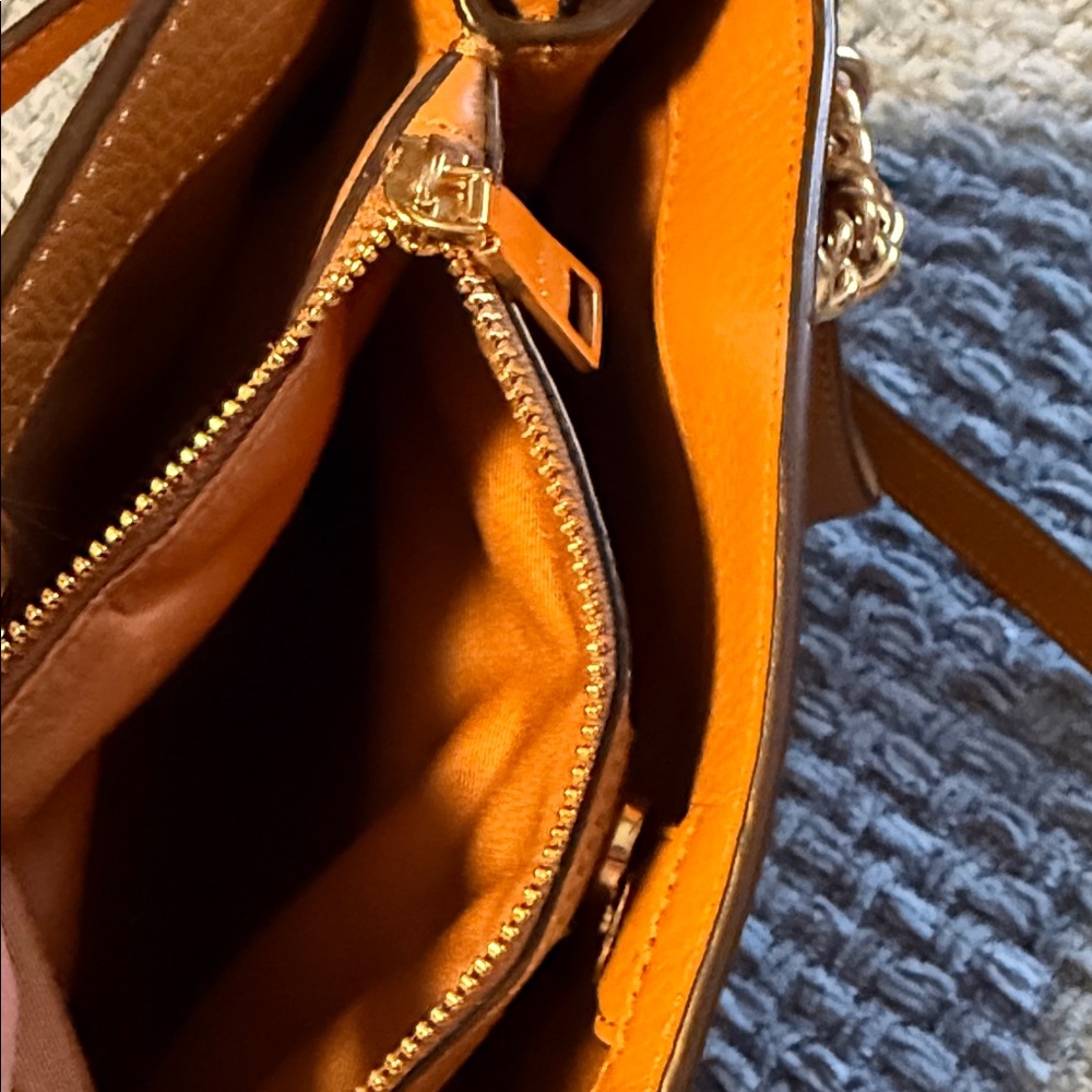 Coach Pebbled Leather Shoulder Bag in Tan - Picture 10 of 11